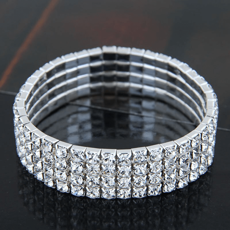 Ankle Bracelet Inlaid Shiny Zircon Crystal