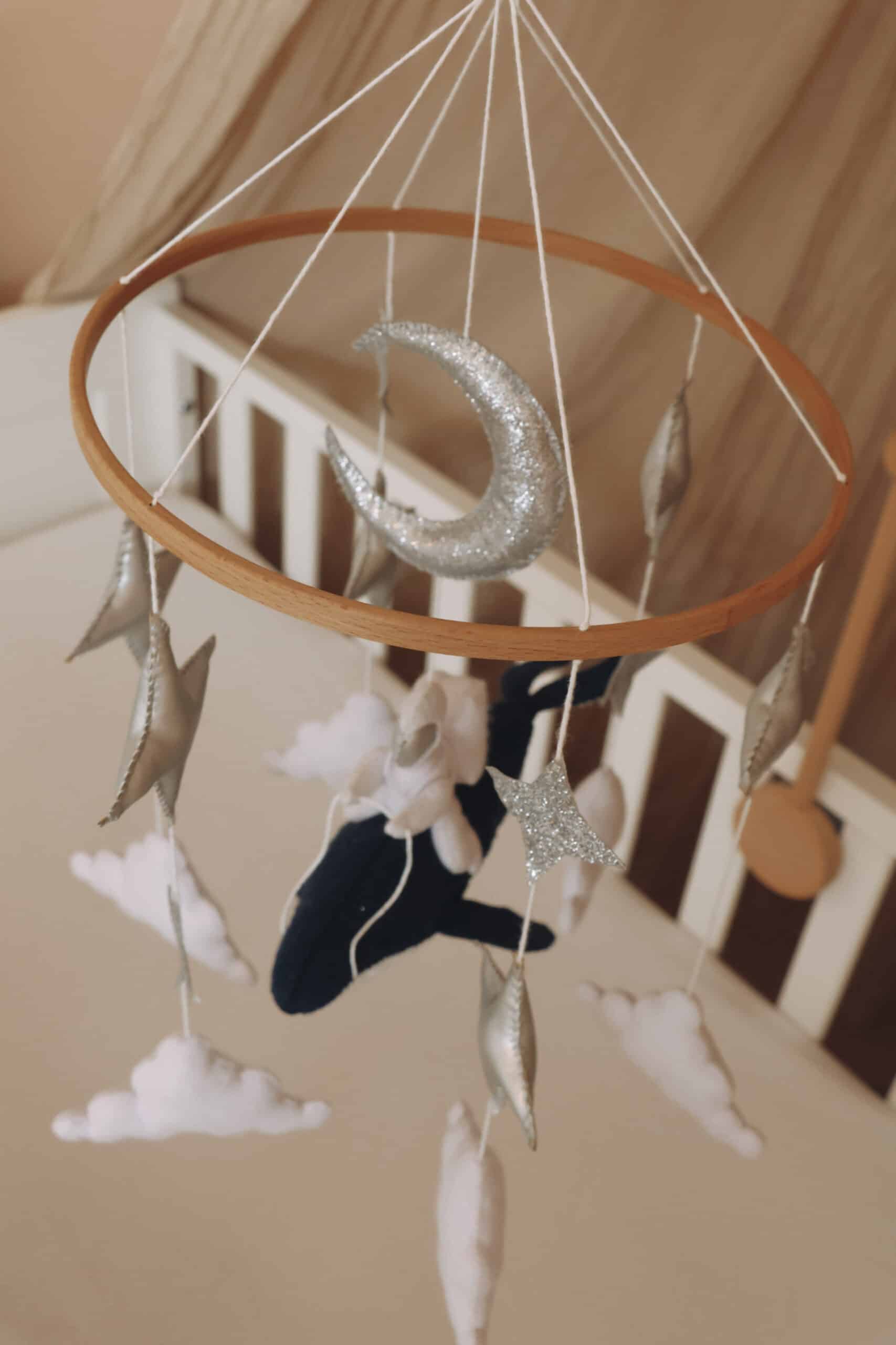 Astronaut Baby Mobiel – Handgemaakt van Hout – Decoratief & Eco – 25cm-9