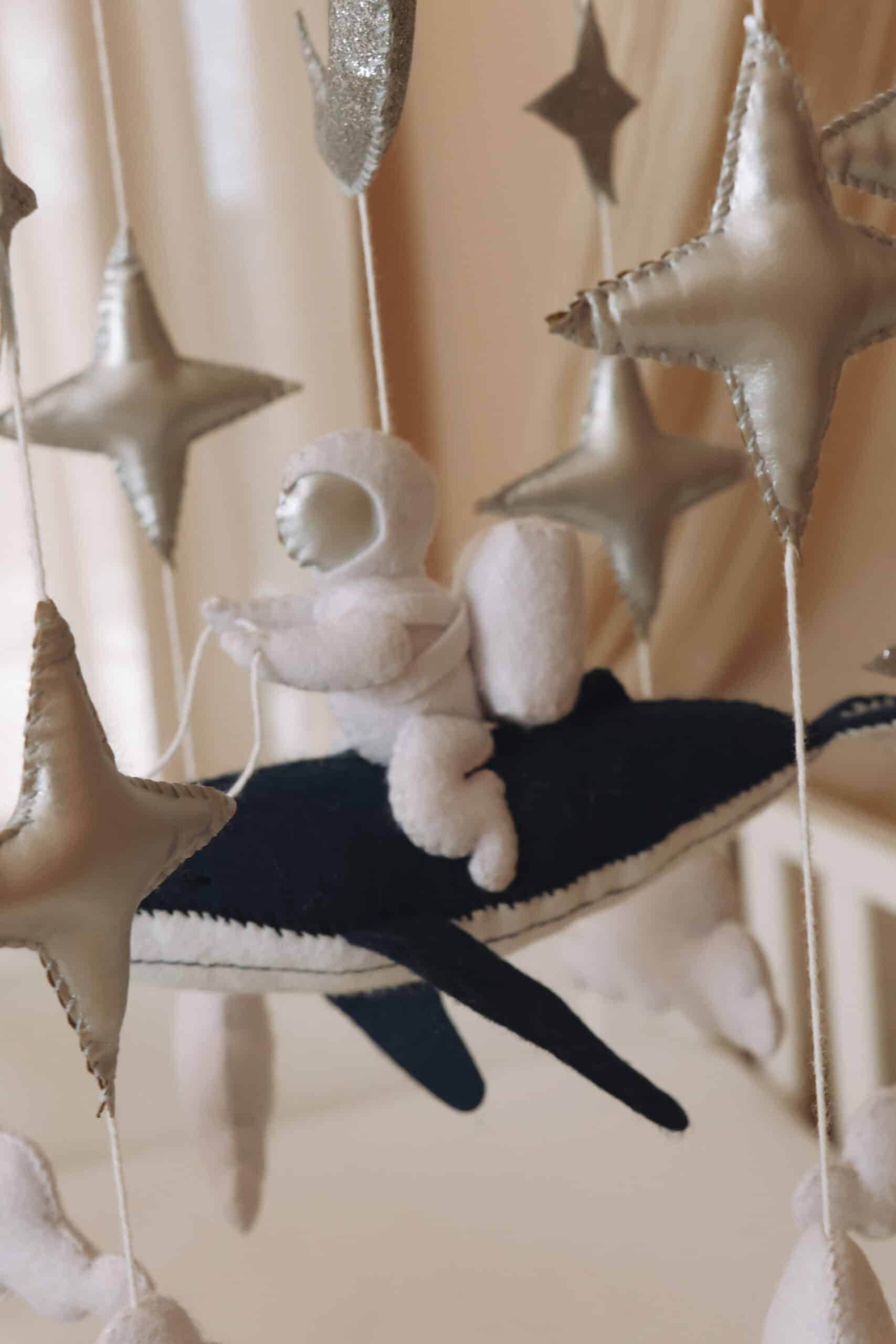 Astronaut Baby Mobiel – Handgemaakt van Hout – Decoratief & Eco – 25cm-4