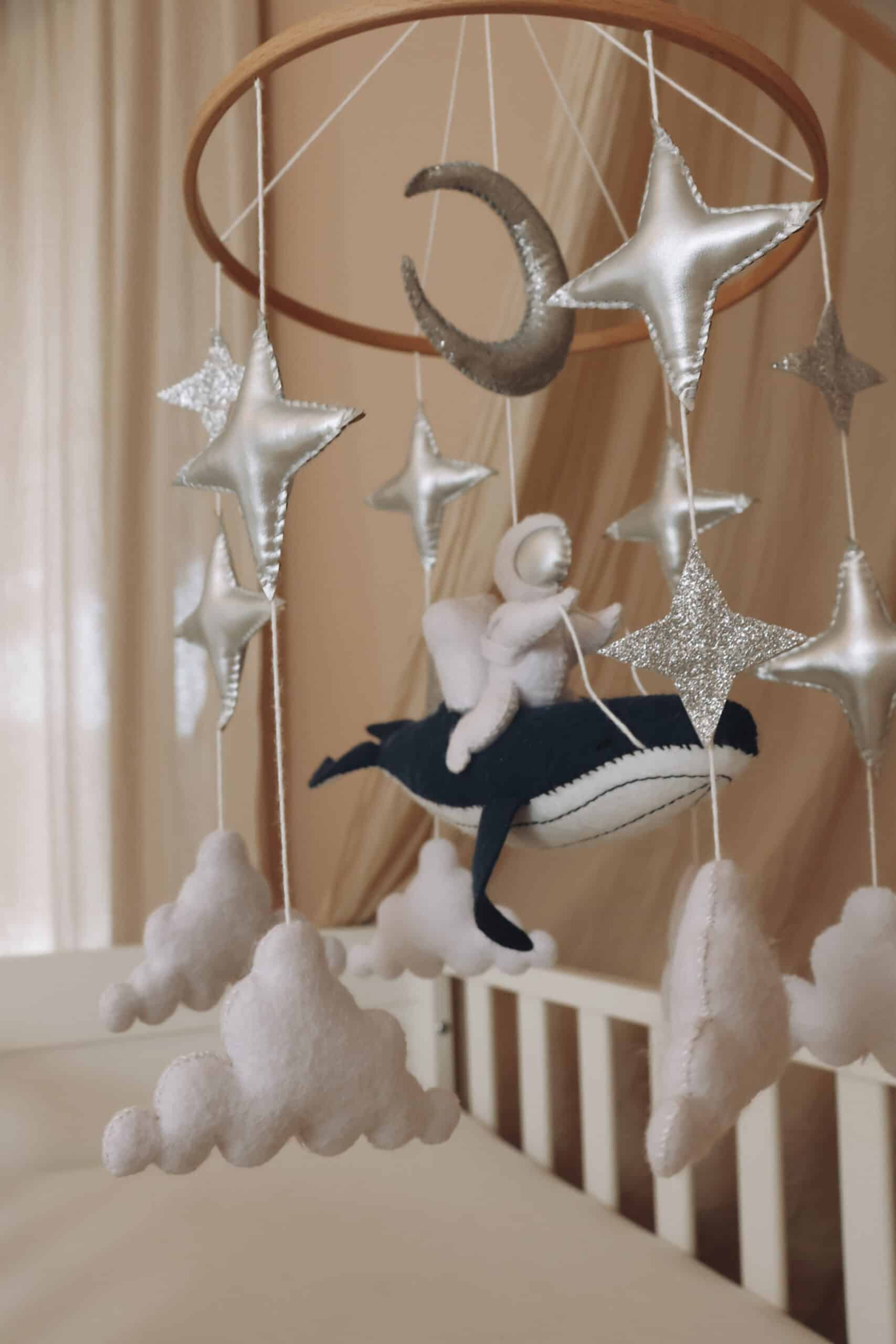 Astronaut Baby Mobiel – Handgemaakt van Hout – Decoratief & Eco – 25cm-11