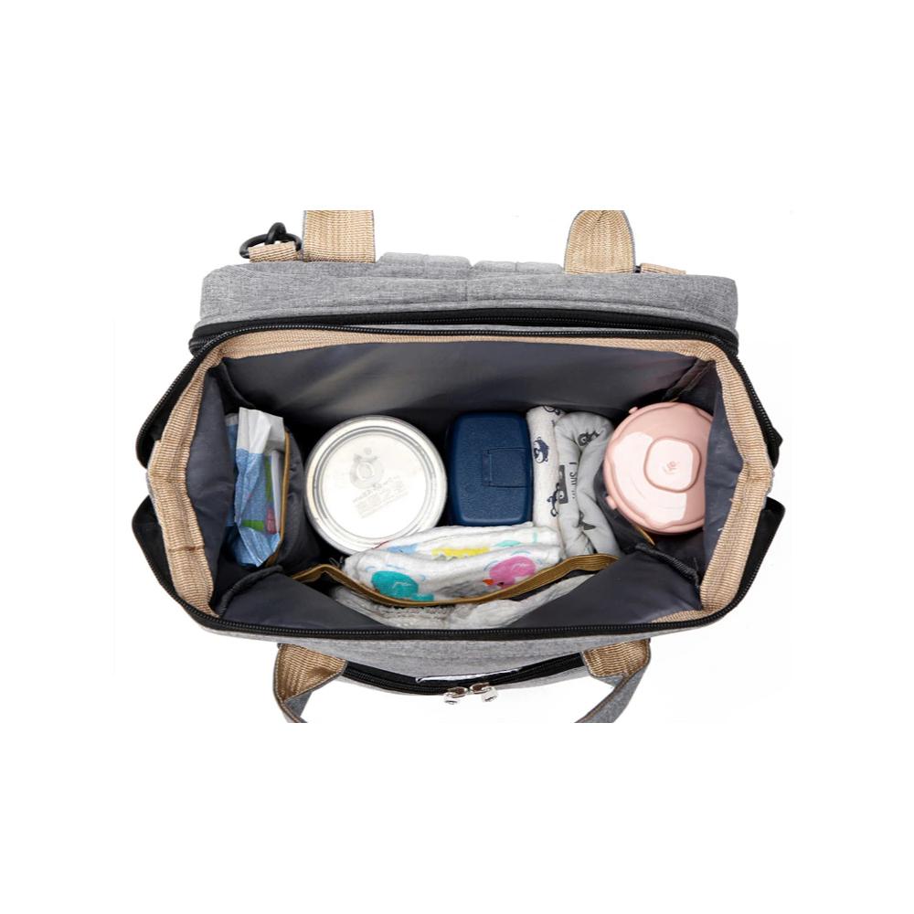 Luiertas met Babybed – 2-in-1 Reistas voor Ouders – Inclusief Mat & Strollerhaken