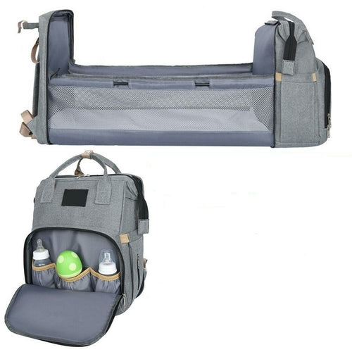 Luiertas met Babybed – 2-in-1 Reistas voor Ouders – Inclusief Mat & Strollerhaken